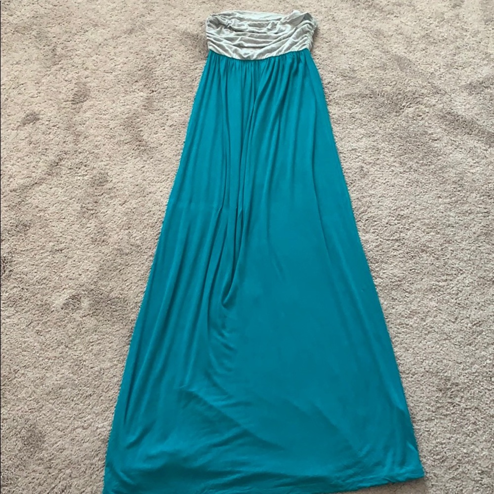Maternity Strapless Maxi Dress